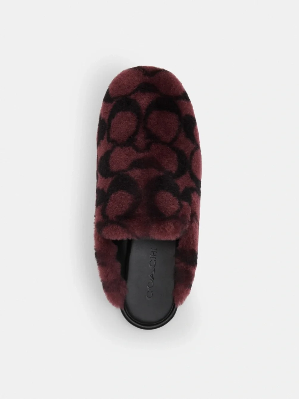 New Coach Slipper In Signature Shearling Brown/Black